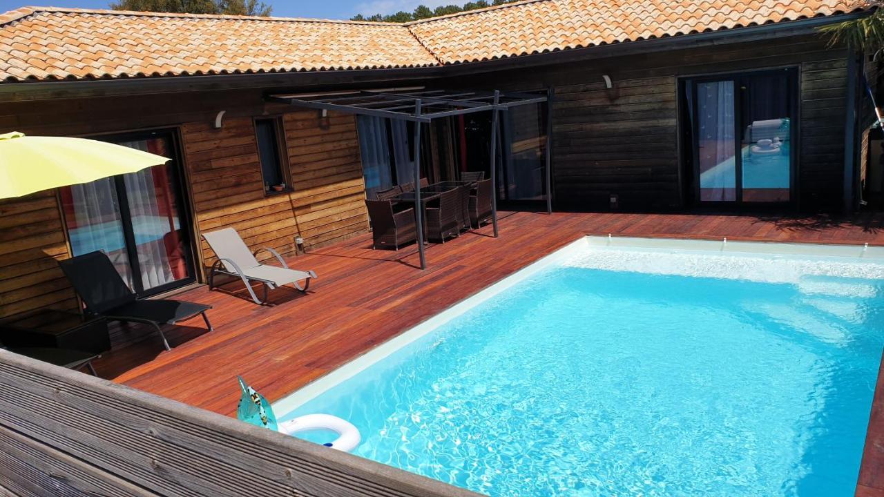 VILLA avec piscine chauffée Moliets-et-Maa Exterior foto